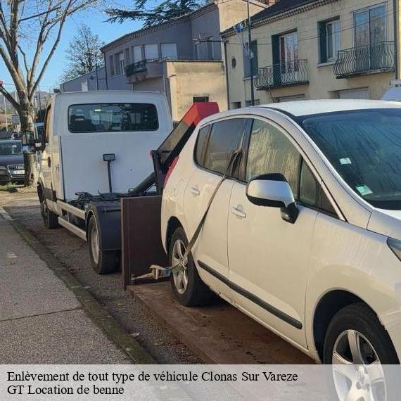 Enlèvement de tout type de véhicule clonas-sur-vareze-38550 GT Location de benne