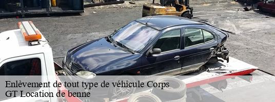 Enlèvement de tout type de véhicule corps-38970 GT Location de benne