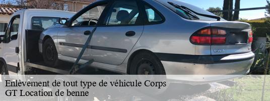 Enlèvement de tout type de véhicule corps-38970 GT Location de benne