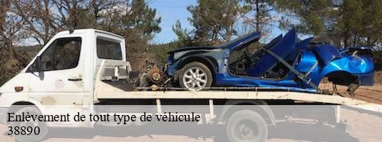 Enlèvement de tout type de véhicule vignieu-38890 GT Location de benne